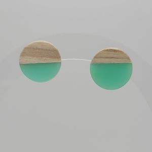 Two Toned Wooden Earrings